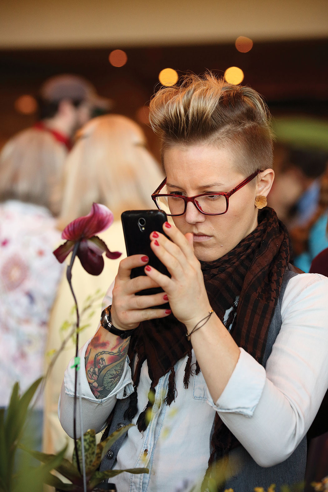 Enthusiasts Explore World of Orchids Orchid Festival, photo by Johnny Quirin.