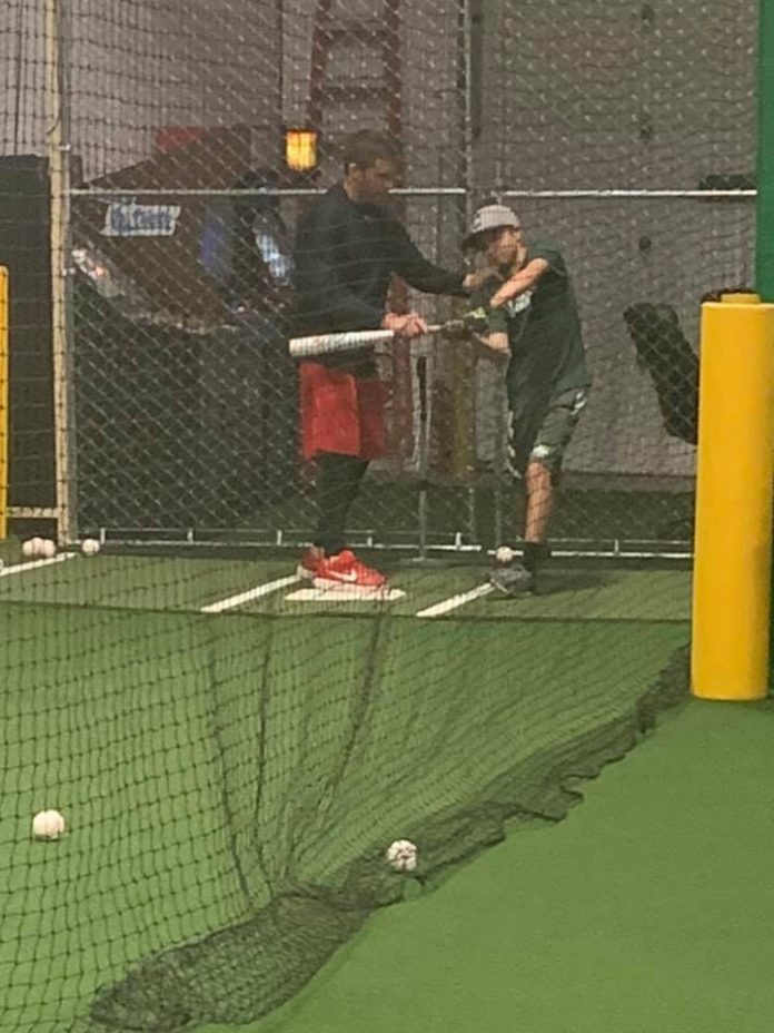 Bombers Hitting Club baseball coach and player Bombers Hitting Club baseball coach and player